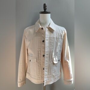 NEW Express men’s cream color denim jacket